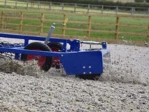 Towable leveller maintaining equestrian arena surface