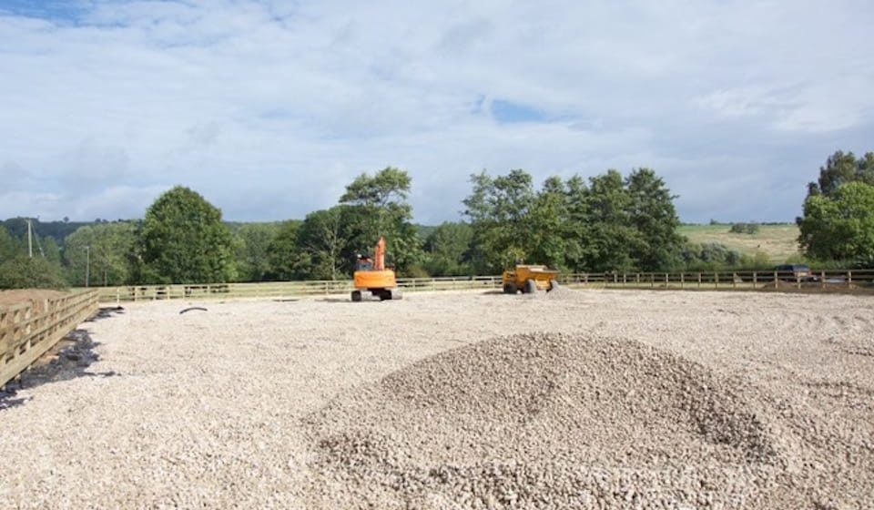 construction of equine arena surface